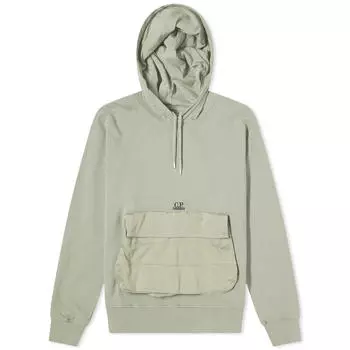 Худи C.P. Company Nylon Pocket Popover Hoody, цвет Agave Green