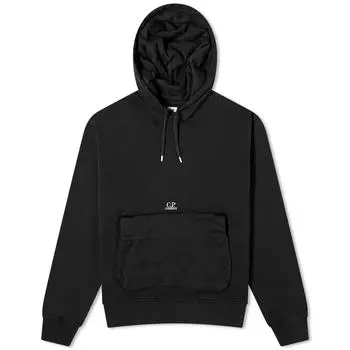 Худи C.P. Company Nylon Pocket Popover Hoody, черный