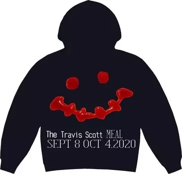 Худи Cactus Jack by Travis Scott x Cactus Plant Flea Market Ketchup Hoodie 'Black', черный