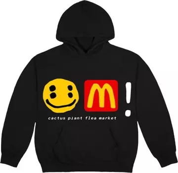 Худи Cactus Plant Flea Market x McDonald's Icons! Hoodie 'Black', черный