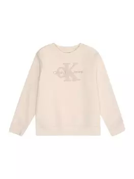Худи Calvin Klein Jeans Sweatshirt, бежевый