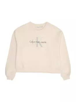 Худи Calvin Klein Jeans Sweatshirt, кремовый