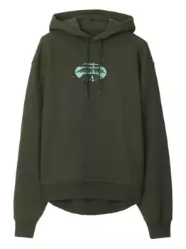 Худи Car BURBERRY, зеленый