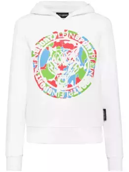 Худи Carbon Tiger Plein Sport, белый