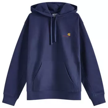 Худи Carhartt Wip Hooded American Script Crew Sweat, цвет Air Force Blue