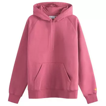 Худи Carhartt Wip Hooded Chase Crew Sweat, цвет Dusty Fuchsia & Gold