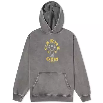 Худи Carne Bollente Carne Gym Hoodie, цвет Washed Black