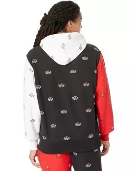 Худи Champion Reverse Weave AOP Pullover Hoodie, цвет Sketch C Laurel Black/Scarlet/White