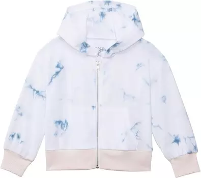 Худи Chaser Kids Mermaid Shell Zip-Up Hoodie, цвет Sky Blue Tie Dye