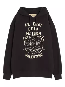 Худи Chat de La Maison Valentino Garavani, черный
