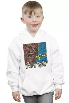 Худи Chewbacca Roar в стиле поп-арт Star Wars, белый