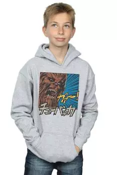 Худи Chewbacca Roar в стиле поп-арт Star Wars, серый