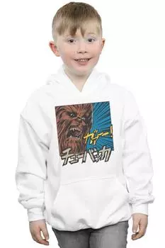 Худи Chewbacca Roar в стиле поп-арт Star Wars, белый