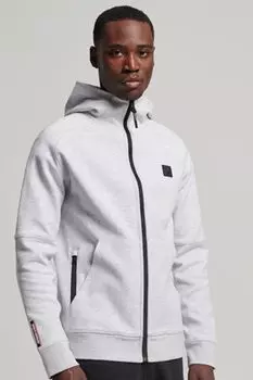 Худи Code Tech на молнии Superdry, серый