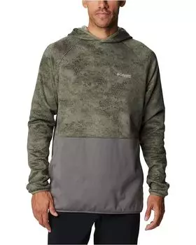 Худи Columbia PFG Super Terminal Fleece, цвет Cypress PFG Camo/City Grey