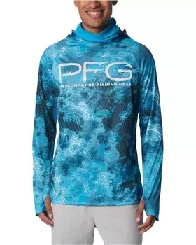 Худи Columbia Super Terminal Tackle Vent, цвет Ocean Blue Deepwaters Camo
