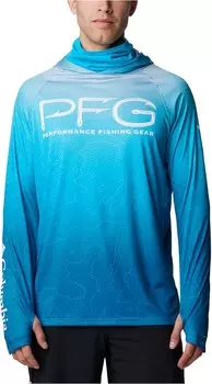 Худи Columbia Super Terminal Tackle Vent Hoodie, цвет Ocean Blue Terminal Techcamo