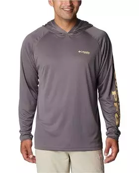 Худи Columbia Terminal Tackle, цвет City Grey/Cocoa Butter Logo