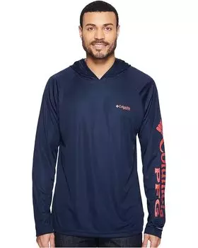 Худи Columbia Terminal Tackle, цвет Collegiate Navy/Sunset Red Logo