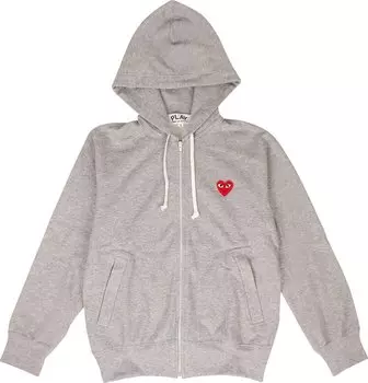 Худи Comme des Garons PLAY Heart Hooded Sweatshirt 'Gray', серый