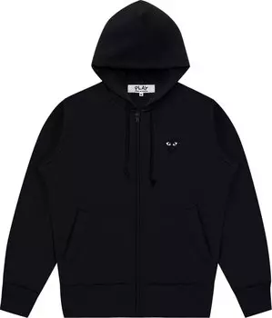 Худи Comme des Garons PLAY Zip Up Hoodie 'Black', черный
