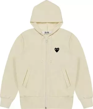 Худи Comme des Garons PLAY Zip-Up Hoodie 'Yellow', желтый