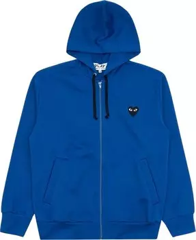 Худи Comme des Garons PLAY Zip Up Hoodie 'Blue', синий