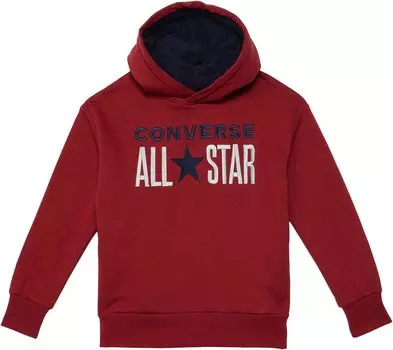 Худи Converse All Star Sherpa Hood Pullover Hoodie, цвет Back Alley Brick