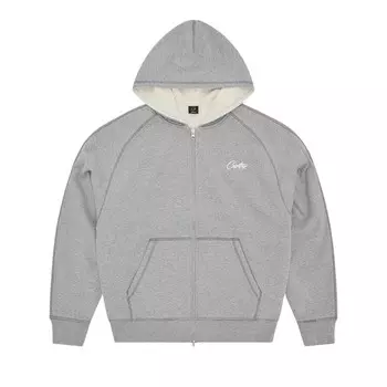Худи Corteiz HMP Thermal Zip Hoodie, серый