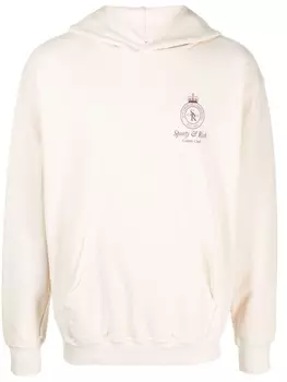 Худи Crown с логотипом Sporty & Rich, бежевый