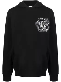 Худи Dark Romance с логотипом Philipp Plein, черный