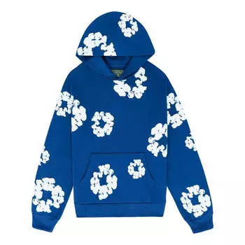 Худи Denim Tears Cotton Wreath Hoodie 'Blue White', синий