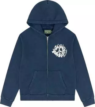 Худи Denim Tears University Zip 'Navy', синий