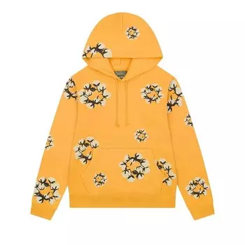 Худи Denim Tears x Cactus Plant Flea Market Cactus Tears Wreath Hoodie Yellow, желтый