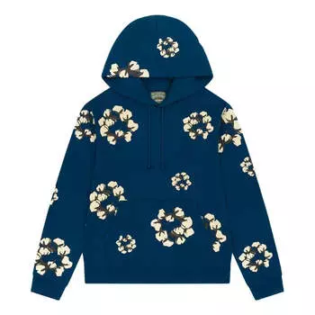 Худи Denim Tears x Cactus Plant Flea Market Cotton Wreath Hoodie 'Navy', темно-синий