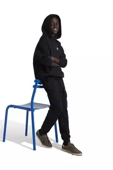 ХУДИ детская хлопковая толстовка adidas Originals, черный