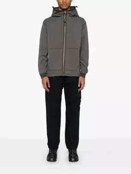 Худи Diagonal Fleece C.P. Company, серый