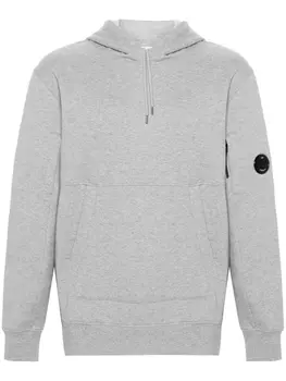 Худи Diagonal Raised с декором Lens C.P. Company, серый