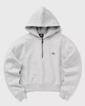 Худи Dickies Wmns Oakport 1/4 Zip Hoodie, цвет light heather gray