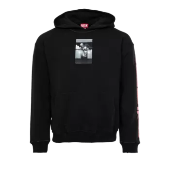 Худи Diesel Photograph Printed 'Deep Black', черный