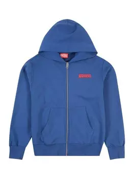 Худи DIESEL Zip-Up Hoodie SVOUGZIP OVER, синий