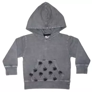 Худи для мальчиков Palm Enzyme серого цвета (Heather Grey) Mish Mish