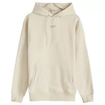 Худи Drle De Monsieur Centre Slogan Logo Hoodie, цвет Mastic