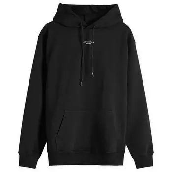 Худи Drle De Monsieur Centre Slogan Logo Hoodie, черный