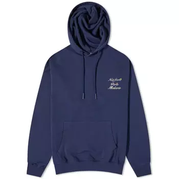 Худи Drle De Monsieur Floral Logo, темно-синий