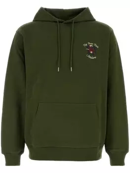 Худи Drle De Monsieur с вышитым логотипом, зеленый