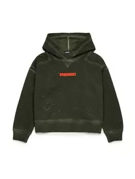 Худи DSQUARED2 Sweatshirt, темно-зеленый