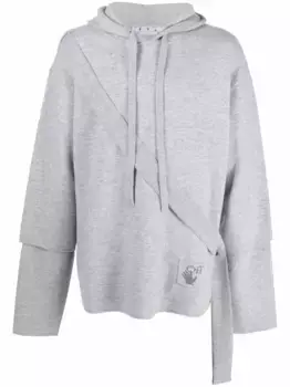 Худи Easybreezy с нашивкой-логотипом OFF-WHITE, серый