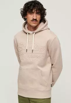 Худи EMBOSSED VINTAGE LOGO Superdry, цвет pastel beige marl