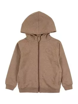 Худи EN FANT Zip-Up Hoodie, цвет mottled brown